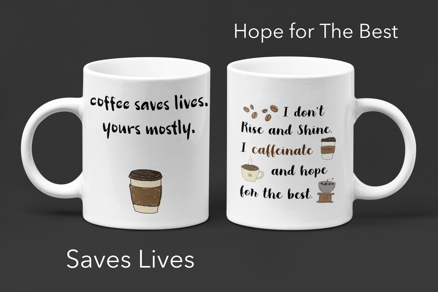 Coffee Themed Mugs